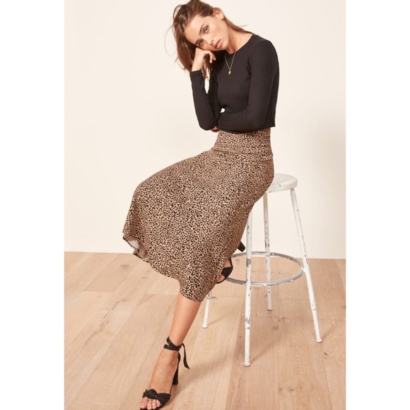 Reformation Dresses & Skirts - NEW Reformation Bea Bengal Midi SkirtSIZE-10 NWOT